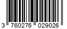 Barcode 3760276029026