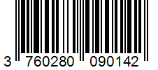 Barcode 3760280090142