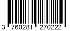 Barcode 3760281270222