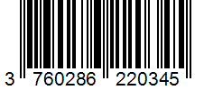 Barcode 3760286220345