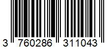 Barcode 3760286311043