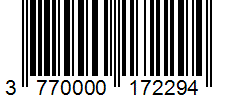 Barcode 3770000172294