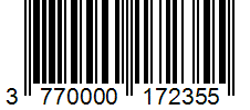 Barcode 3770000172355