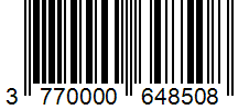 Barcode 3770000648508