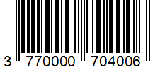 Barcode 3770000704006