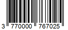 Barcode 3770000767025