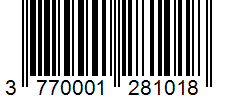 Barcode 3770001281018