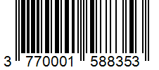Barcode 3770001588353