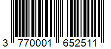 Barcode 3770001652511