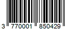 Barcode 3770001850429