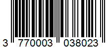 Barcode 3770003038023