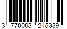 Barcode 3770003245339