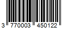Barcode 3770003450122