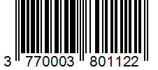Barcode 3770003801122