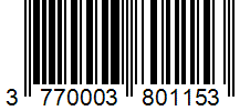 Barcode 3770003801153