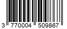 Barcode 3770004509867