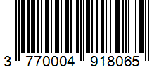 Barcode 3770004918065