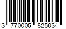 Barcode 3770005825034
