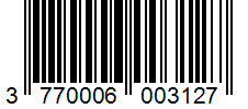 Barcode 3770006003127