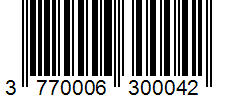 Barcode 3770006300042