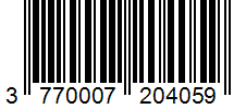 Barcode 3770007204059