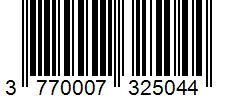 Barcode 3770007325044