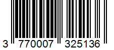 Barcode 3770007325136