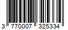Barcode 3770007325334