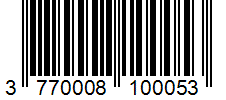 Barcode 3770008100053
