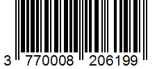 Barcode 3770008206199