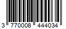 Barcode 3770008444034