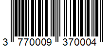 Barcode 3770009370004