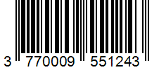 Barcode 3770009551243