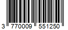 Barcode 3770009551250