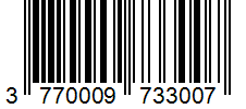 Barcode 3770009733007