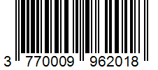 Barcode 3770009962018