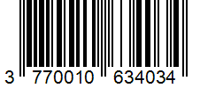 Barcode 3770010634034