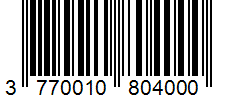 Barcode 3770010804000