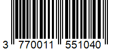 Barcode 3770011551040