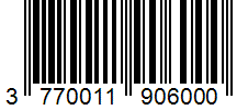 Barcode 3770011906000