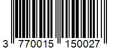 Barcode 3770015150027