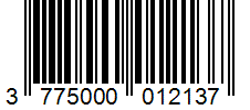 Barcode 3775000012137
