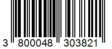Barcode 3800048303821