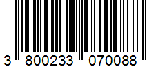 Barcode 3800233070088
