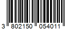 Barcode 3802150054011