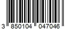 Barcode 3850104047046