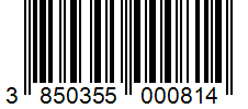 Barcode 3850355000814