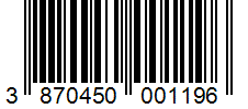 Barcode 3870450001196