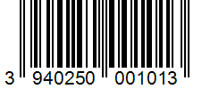 Barcode 3940250001013