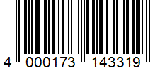 Barcode 4000173143319